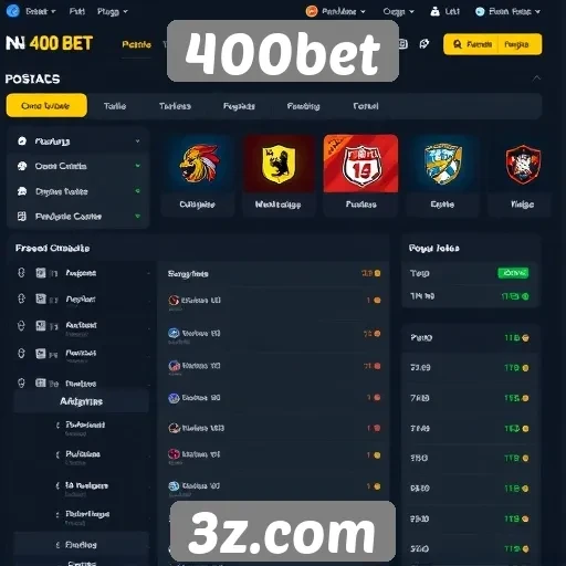 Interface do usuário no 400bet e experiência de navegação